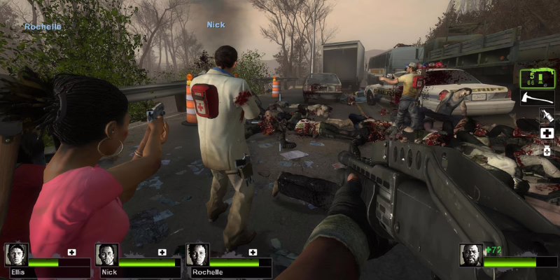 Giao diện gameplay của Left 4 Dead 2 khá chi tiết